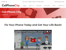 Tablet Screenshot of cellphonecityrepair.com